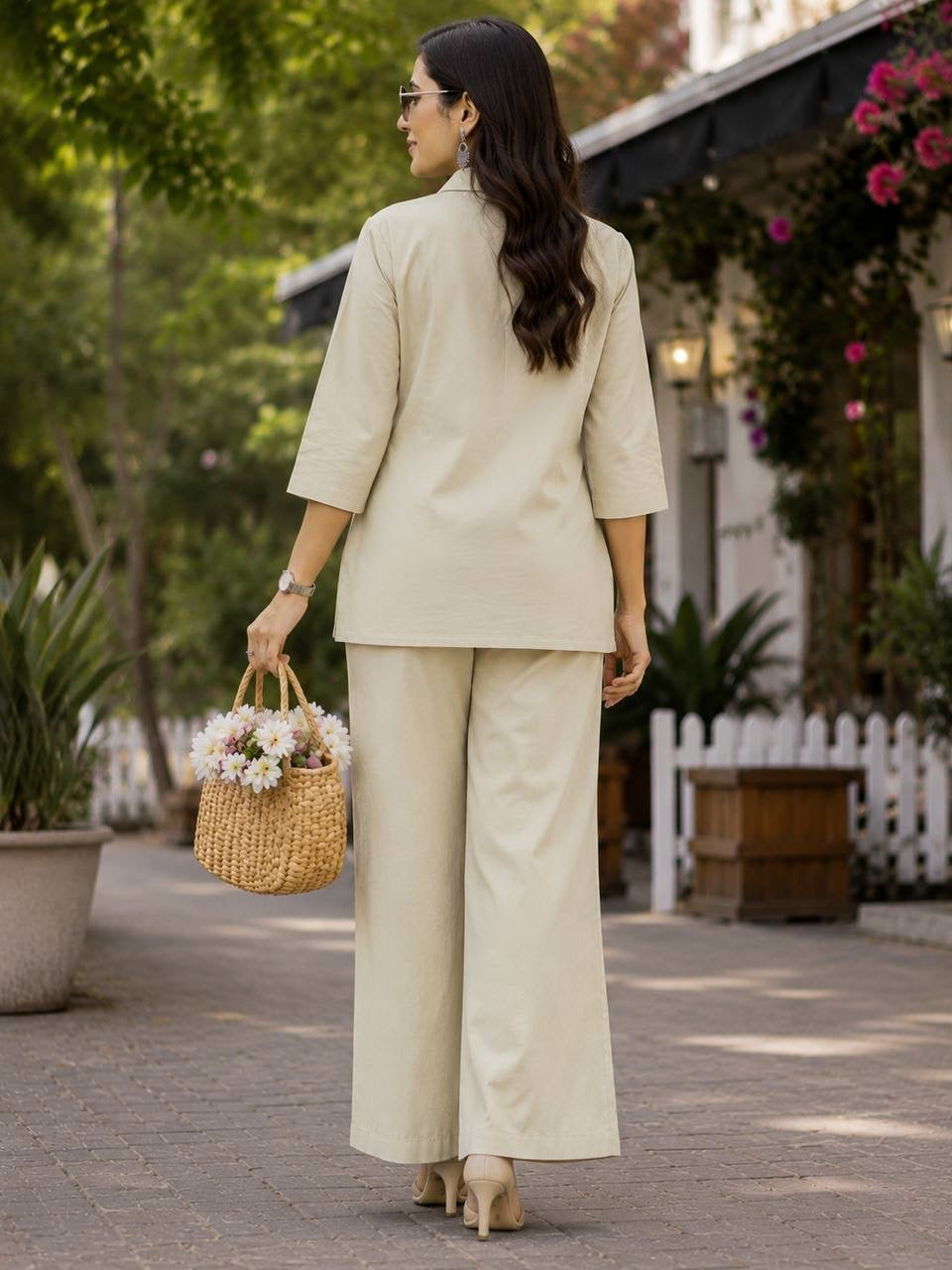 Embroidered Cotton Co-Ord Set