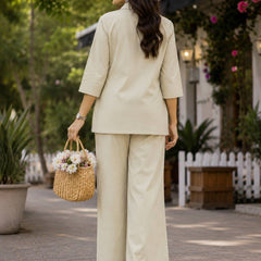 Embroidered Cotton Co-Ord Set