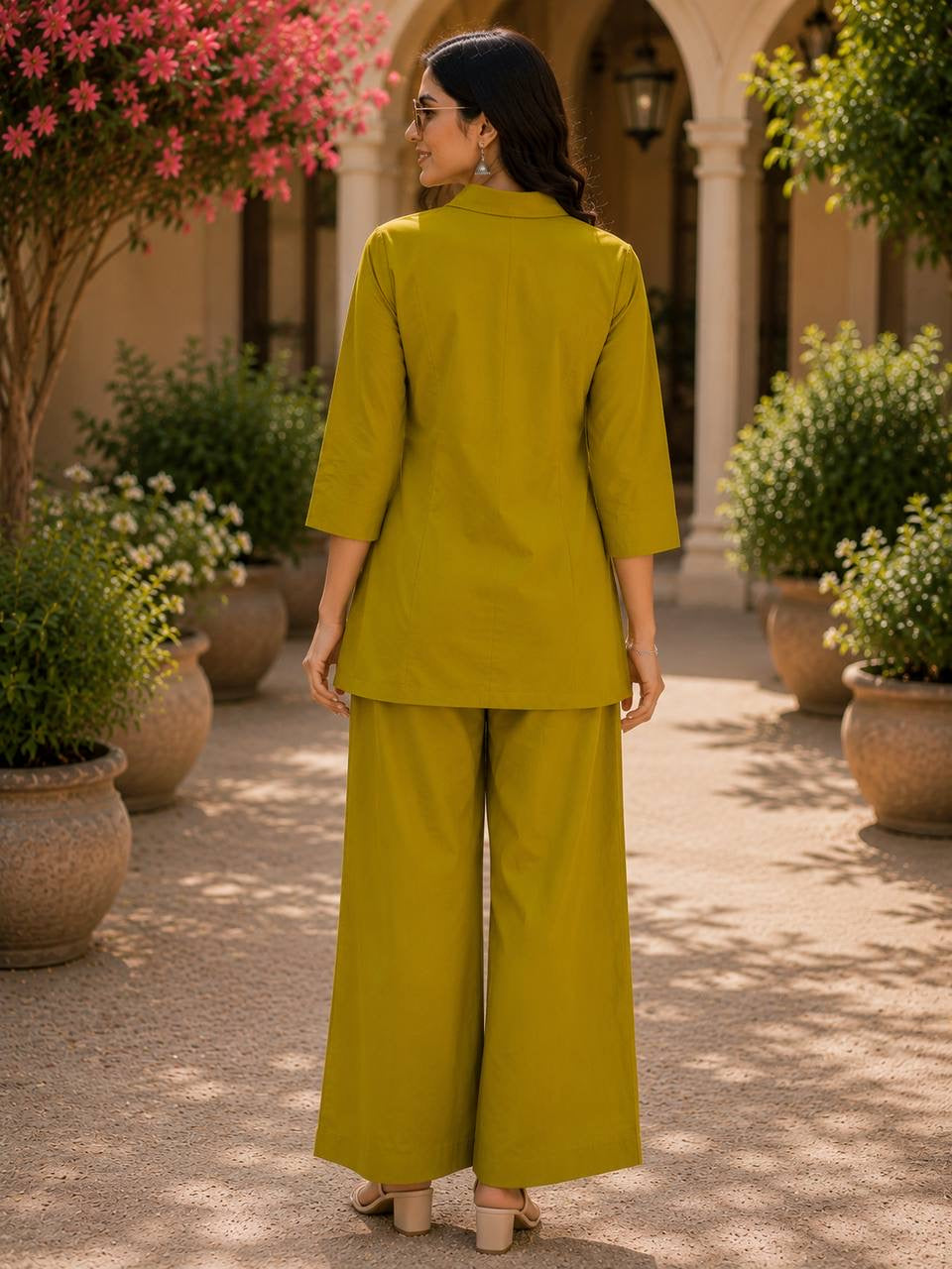Embroidered Cotton Co-Ord Set