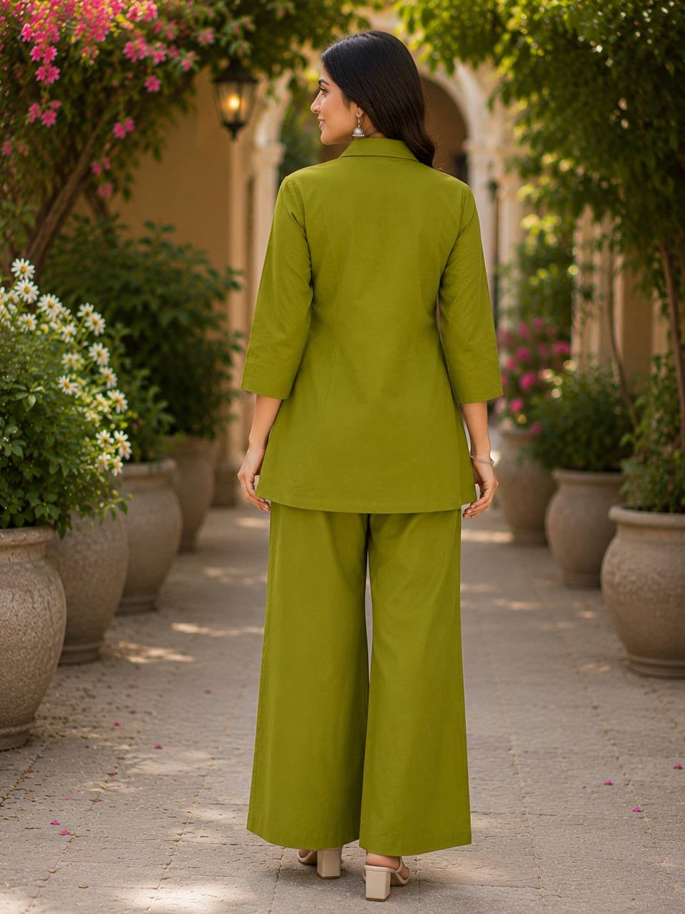 Embroidered Cotton Co-Ord Set