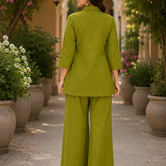 Embroidered Cotton Co-Ord Set