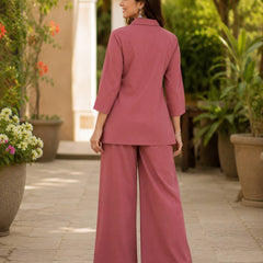 Embroidered Cotton Co-Ord Set