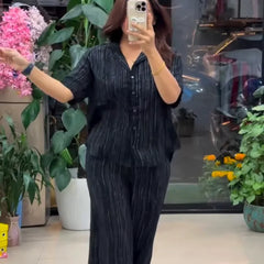 Designer Pure Linen Co-ord Set