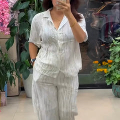Designer Pure Linen Co-ord Set