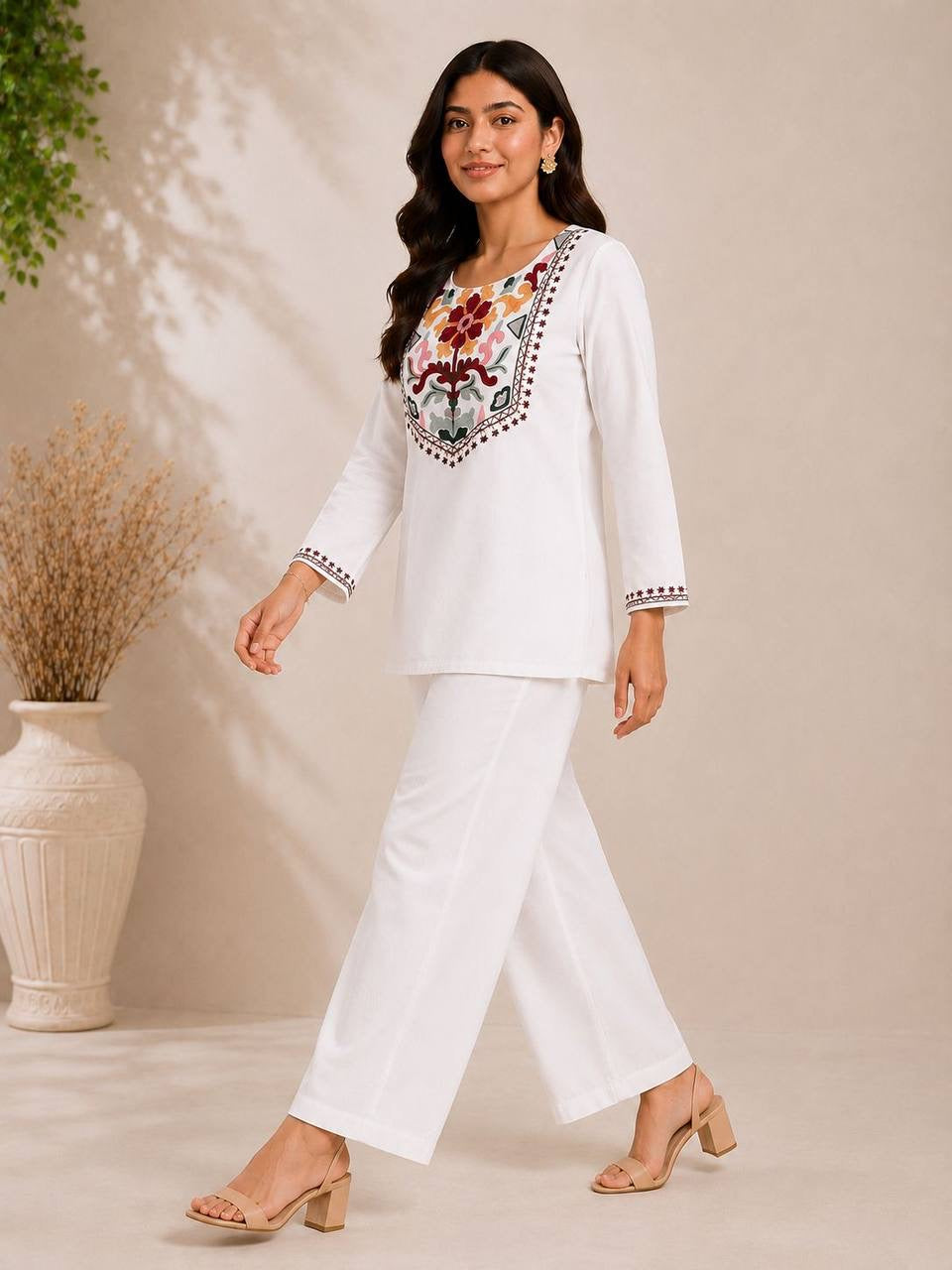 Aafrin Embroidered Co-ord Set