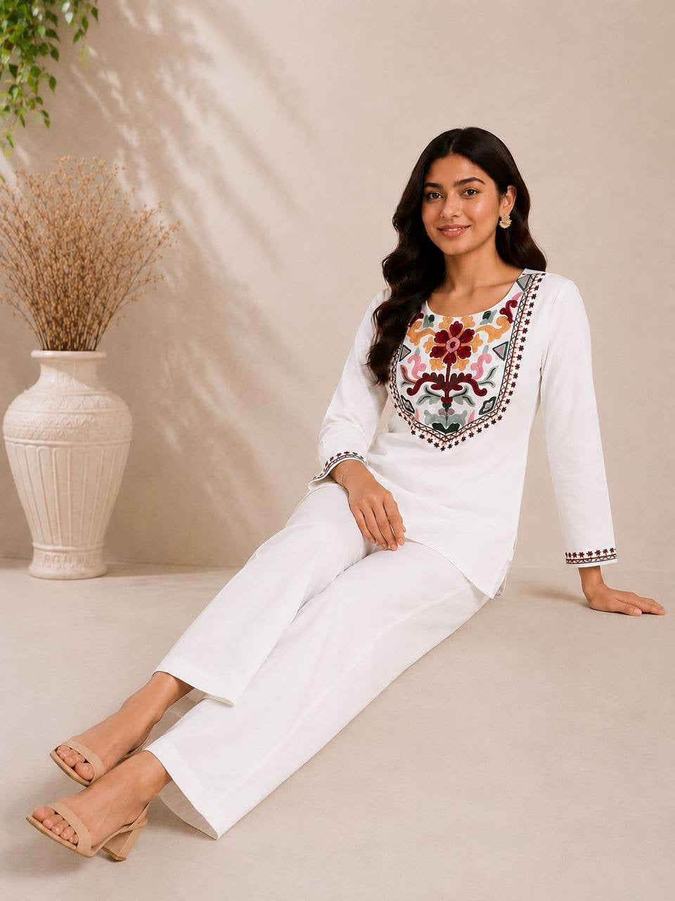 Aafrin Embroidered Co-ord Set