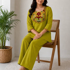 Aafrin Embroidered Co-ord Set