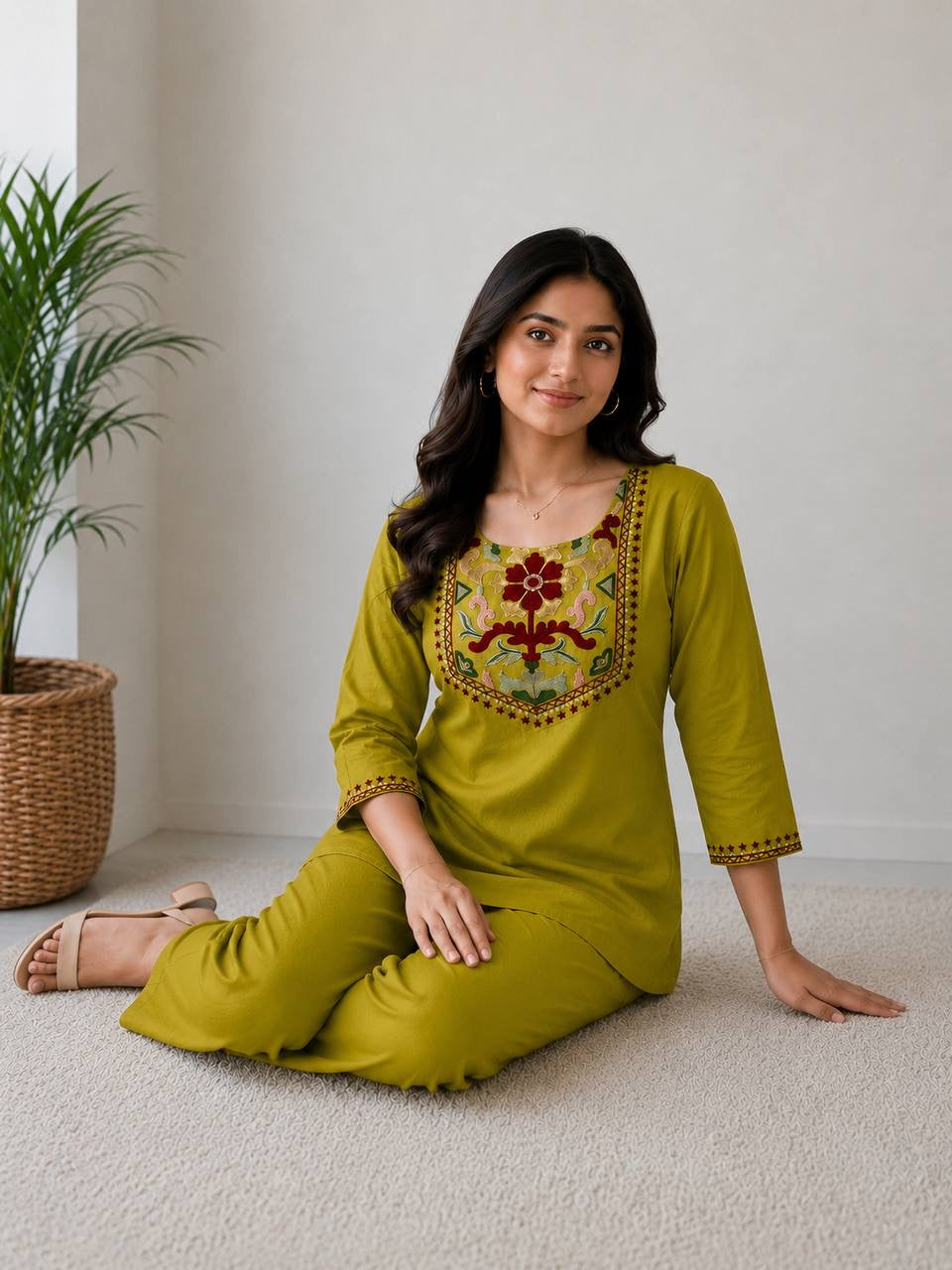 Aafrin Embroidered Co-ord Set
