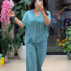Sky Pure Linen Co-ord Set