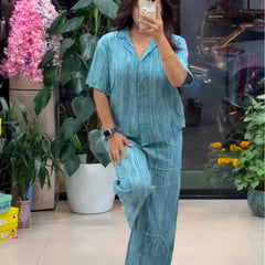 Designer Pure Linen Co-ord Set