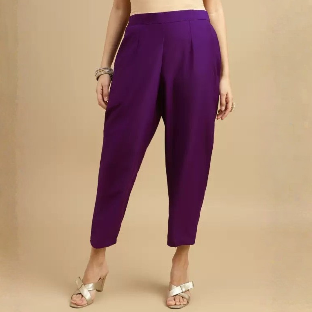 Purple rayon slub 3-piece suit set image 8
