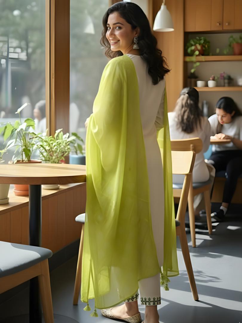 Off-White 2 rayon slub 3-piece suit set image 5