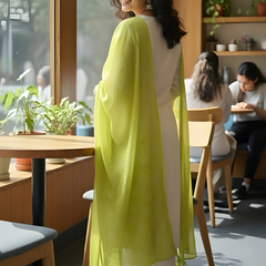 Off-White 2 rayon slub 3-piece suit set image 5