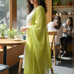 Off-White 2 rayon slub 3-piece suit set image 6